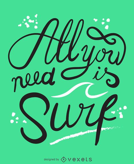 All you need is surf poster All you need is surf poster