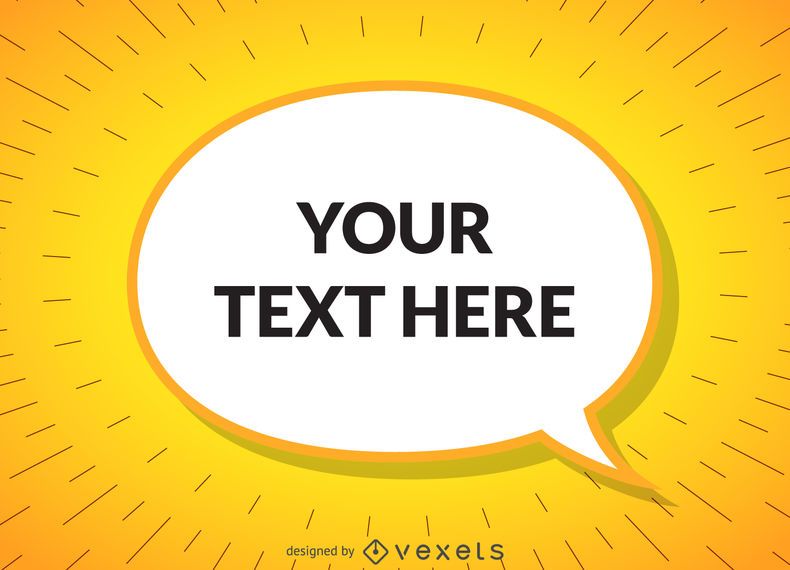 Yellow speech bubble Yellow speech bubble