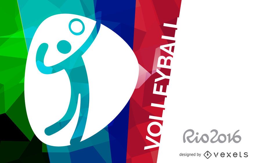 Banner de vôlei do Rio 2016 Banner de vôlei do Rio 2016