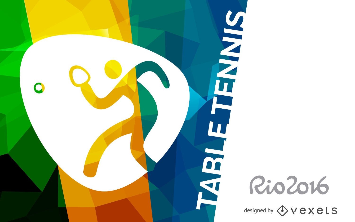 Banner de t?nis de mesa Rio 2016