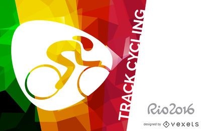 Póster de ciclismo en pista Rio 2016