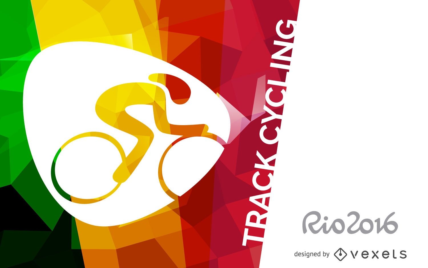 Cartaz de ciclismo em pista do Rio 2016