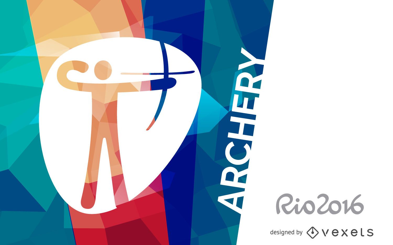 Rio 2016 Archery Poster - Vector Download