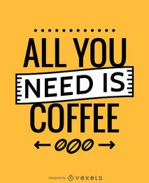 Todo lo que necesitas es una ilustración de café.