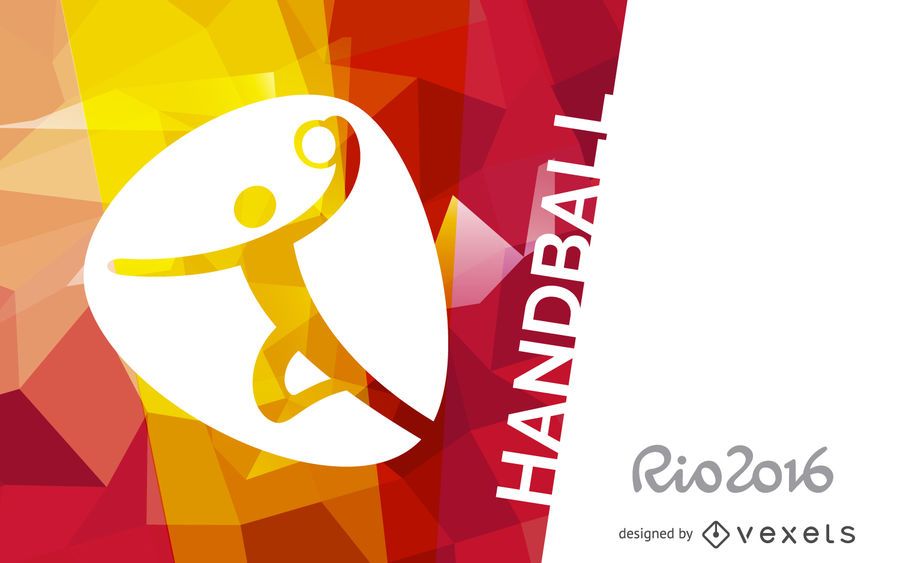 Cartaz de handebol do Rio 2016 Cartaz de handebol do Rio 2016