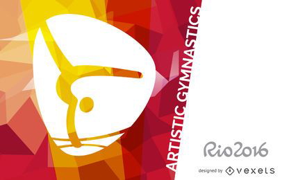 Banner da ginástica artística Rio 2016