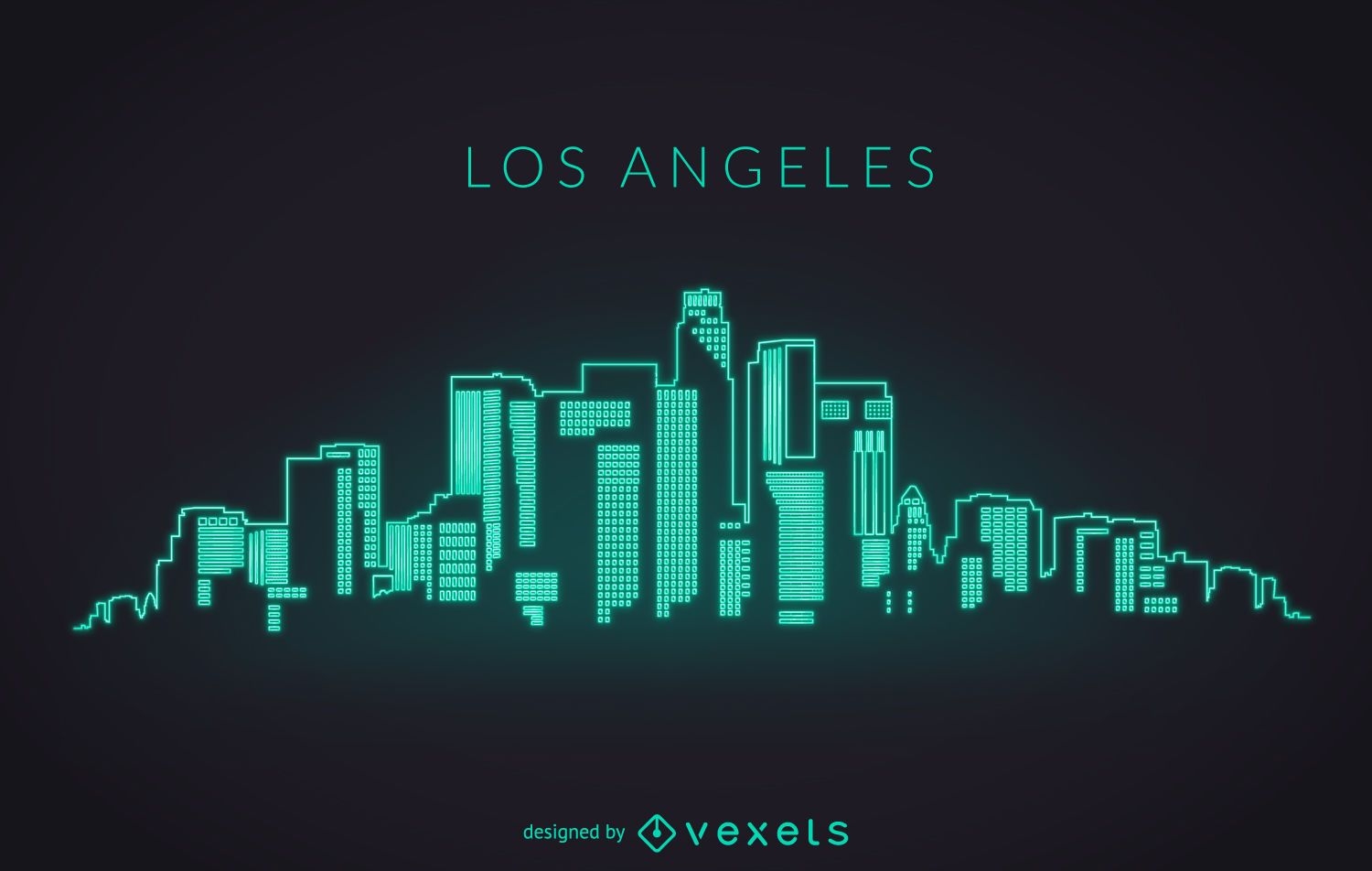 Neon-Skyline von Los Angeles