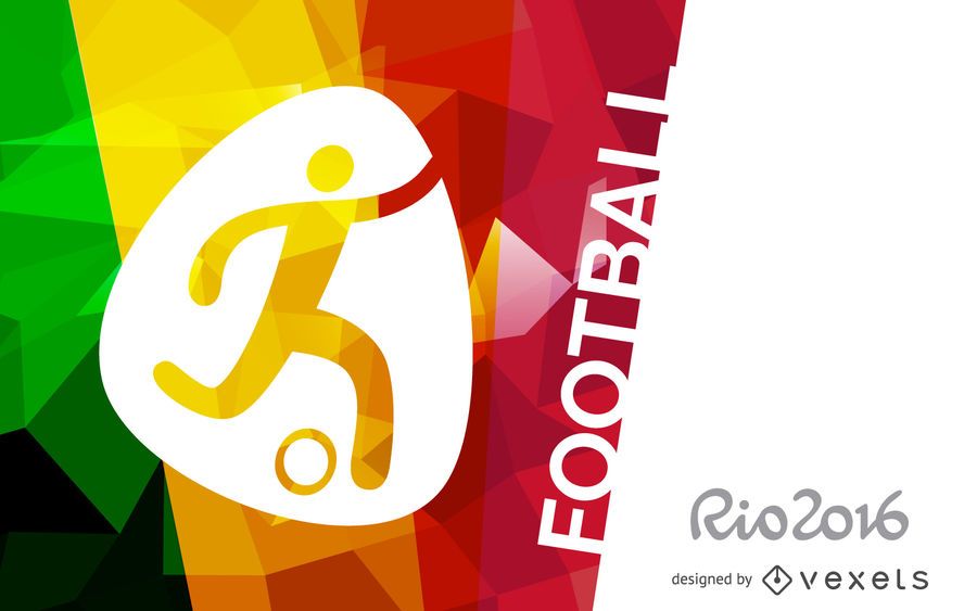 Rio 2016 football poster Rio 2016 football poster