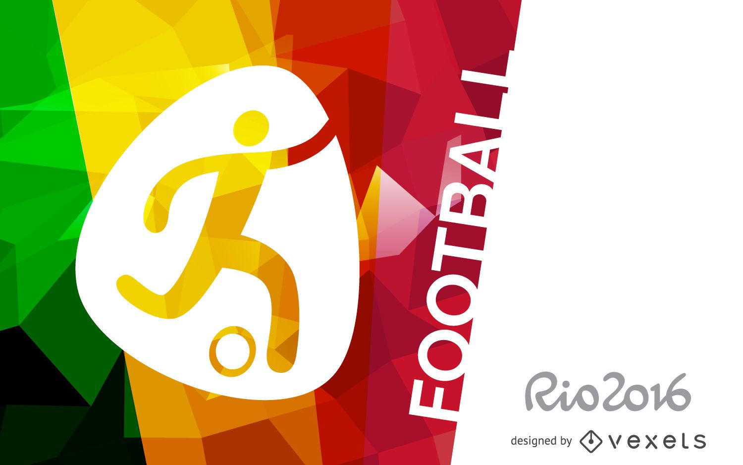 Rio 2016 football poster