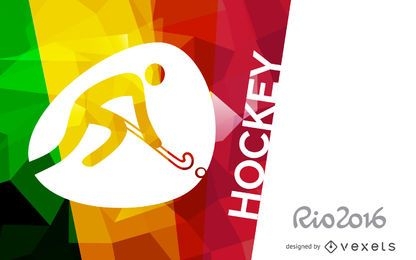 Rio 2016 hockey poster