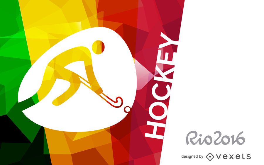 Rio 2016 hockey poster Rio 2016 hockey poster