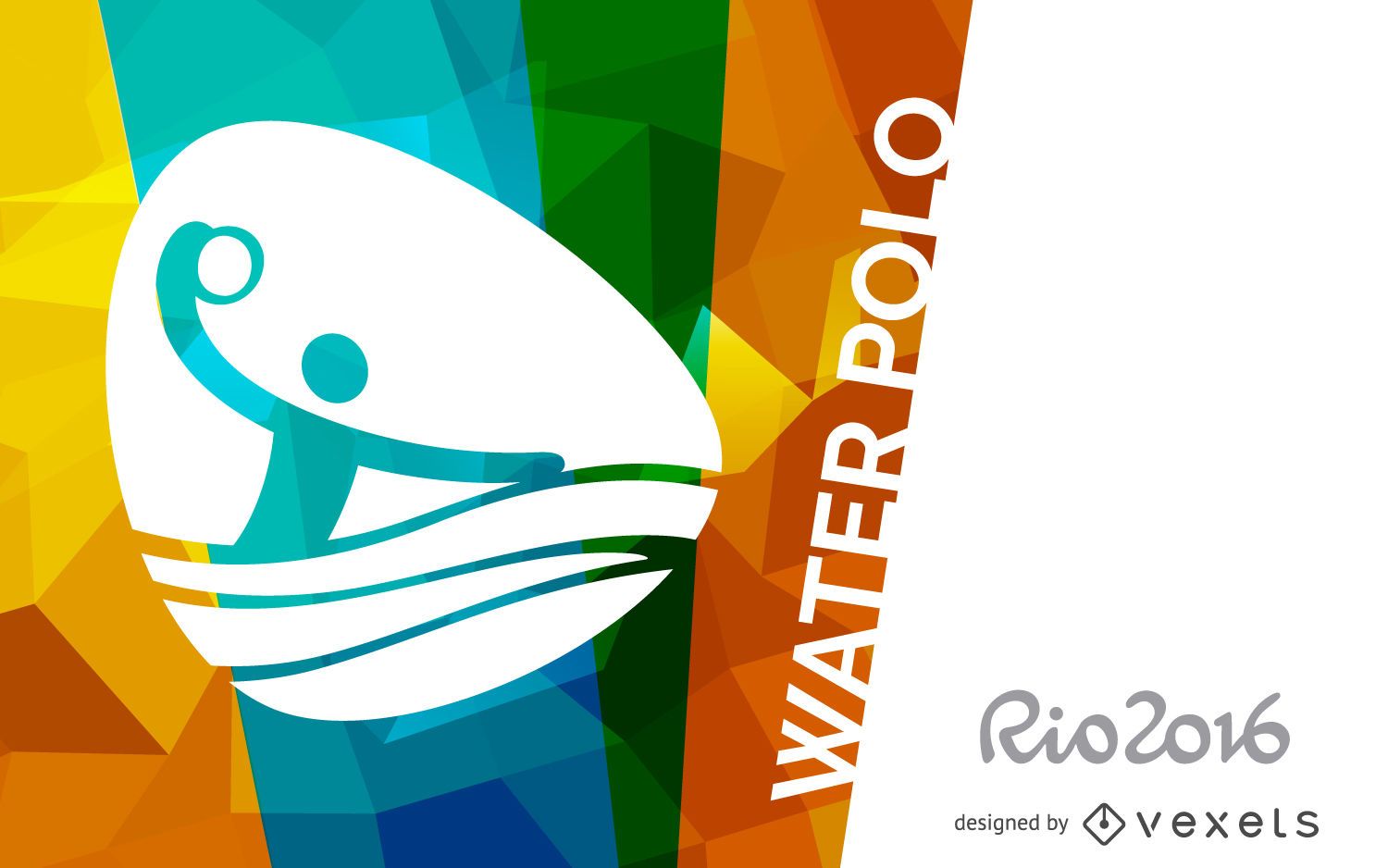 Diseño deportivo de waterpolo Rio 2016