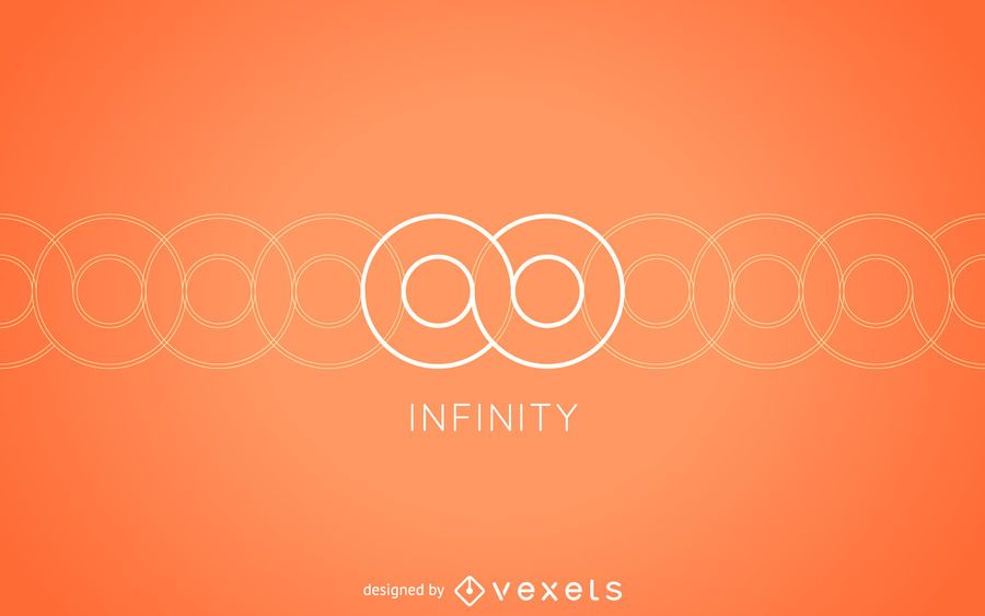 Minimalist infinity logo template Minimalist infinity logo template