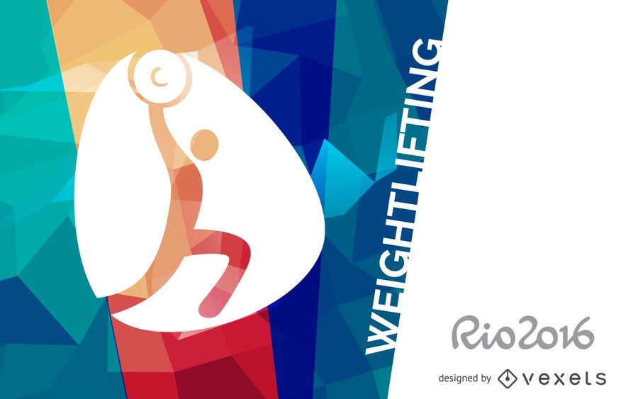 Rio 2016 weightlifting banner Rio 2016 weightlifting banner