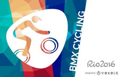 Póster de ciclismo BMX Rio 2016