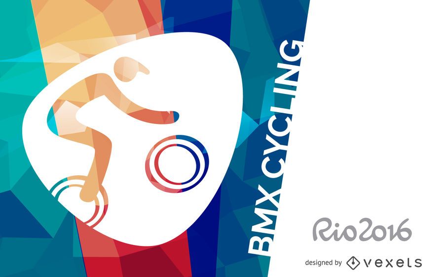 Cartaz de ciclismo Rio 2016 BMX Cartaz de ciclismo Rio 2016 BMX