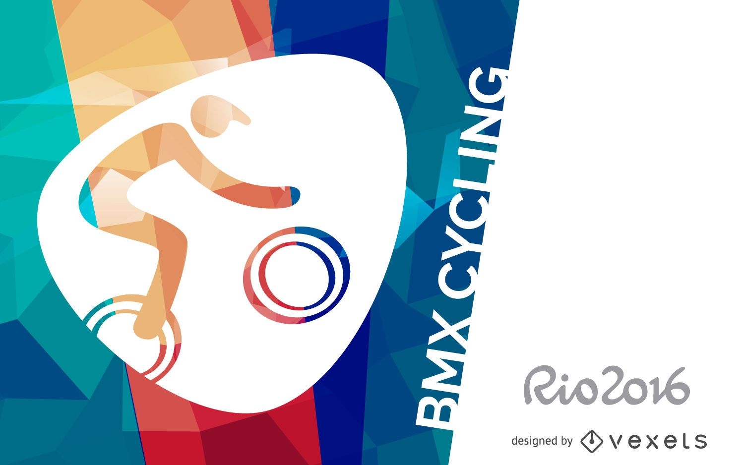 Rio 2016 BMX Radsportplakat