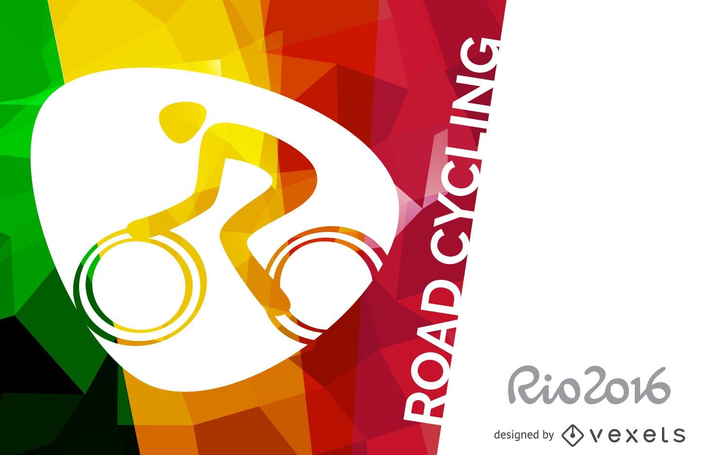 Cartaz de ciclismo de estrada Rio 2016