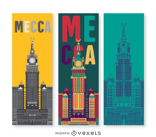 Mecca banner set Mecca banner set