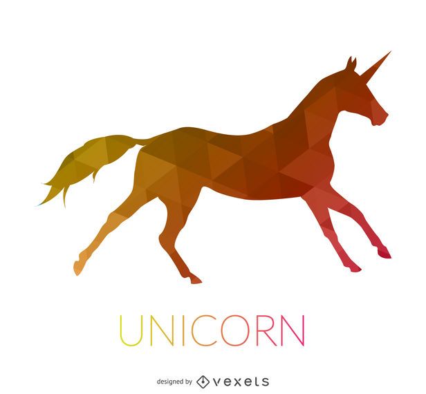 Running unicorn illustration Running unicorn illustration