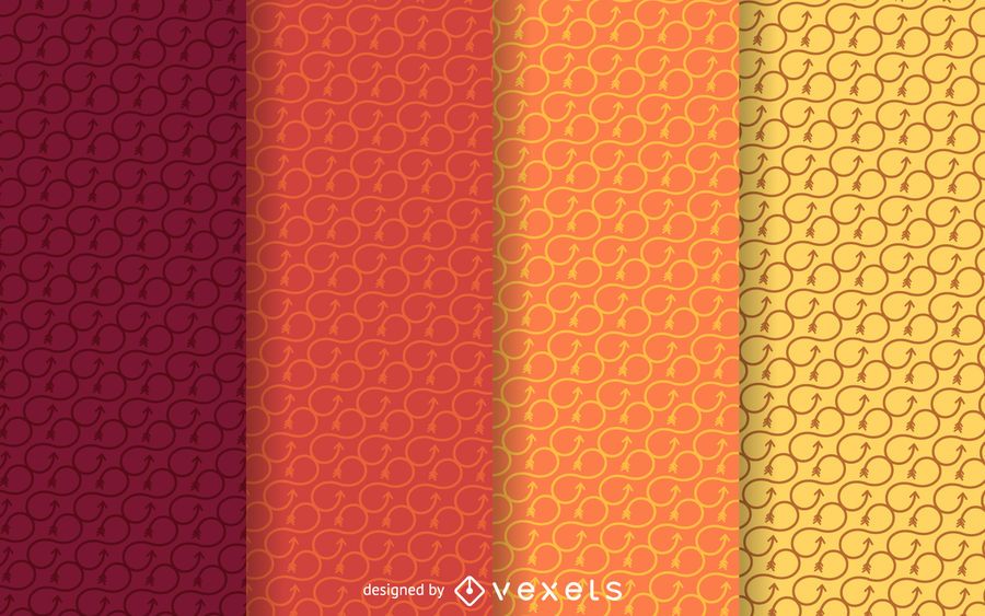 Warm tones infinity patterns Warm tones infinity patterns