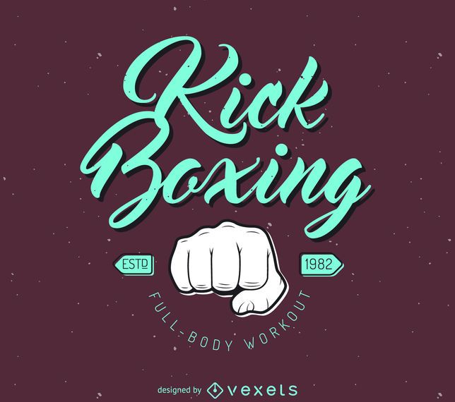Kick-boxing logo template Kick-boxing logo template