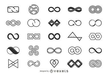 Colección de plantillas de logotipo Infinity Colección de plantillas de logotipo Infinity