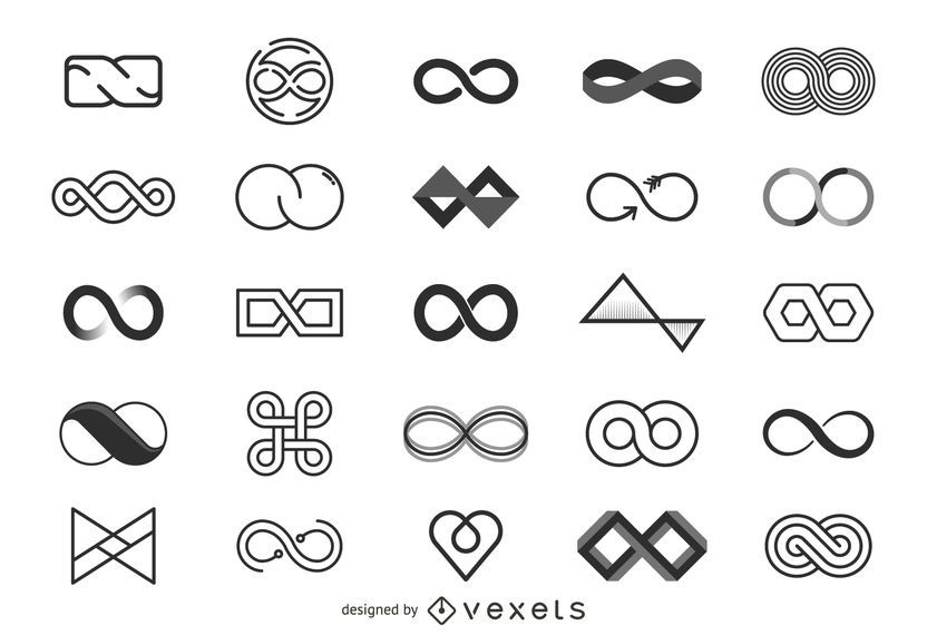 Colección de plantillas de logotipos infinitos Colección de plantillas de logotipos infinitos