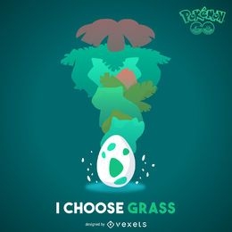Gras Pokémon Illustration