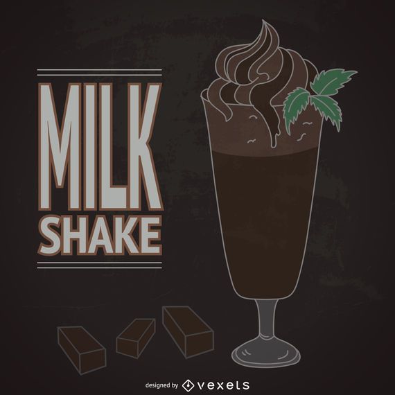 Ilustración de batido de chocolate Ilustración de batido de chocolate