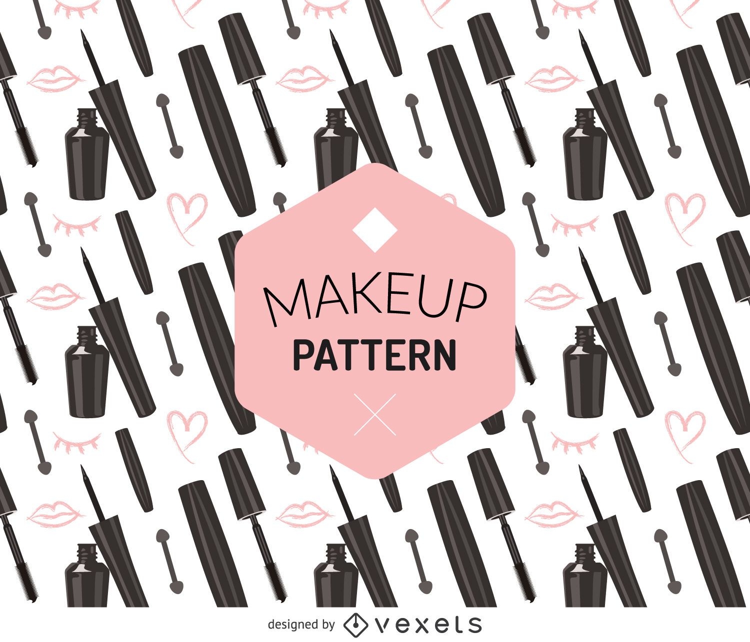 Seamless make up pattern