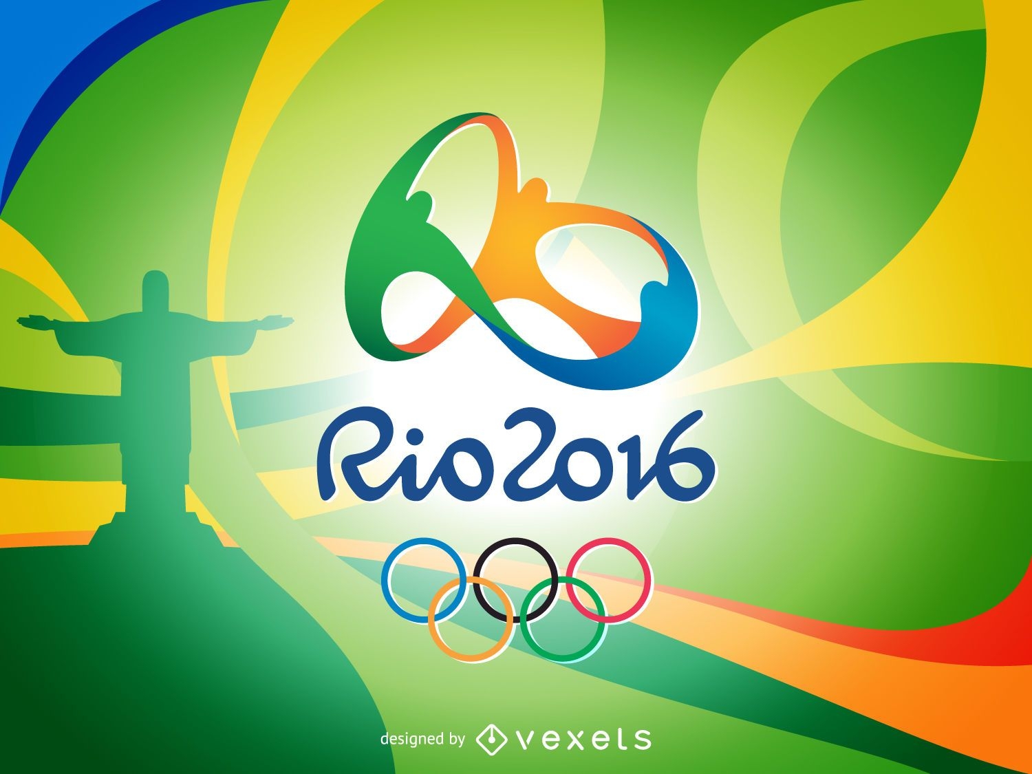 Banner colorido de Rio 2016