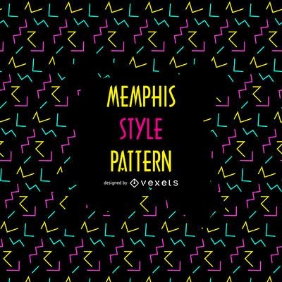 Bold Print 90s Memphis Design Pattern Wallpaper Hyper Realistic