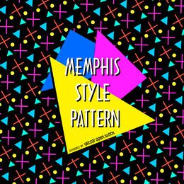 Bright memphis pattern