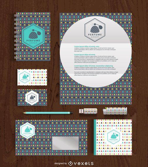 Office stationery supplies mockup Office stationery supplies mockup