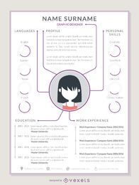Graphic resume template