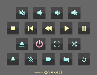 Icono de interfaz de usuario multimedia