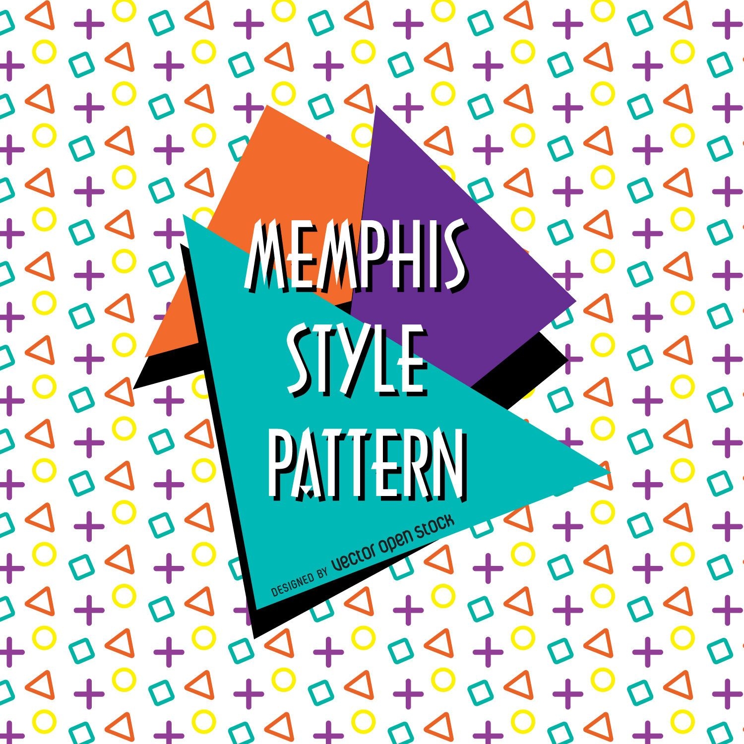 Geometrisches Memphis-Entwurfsmuster