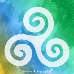 Triple spiral symbol buddhism