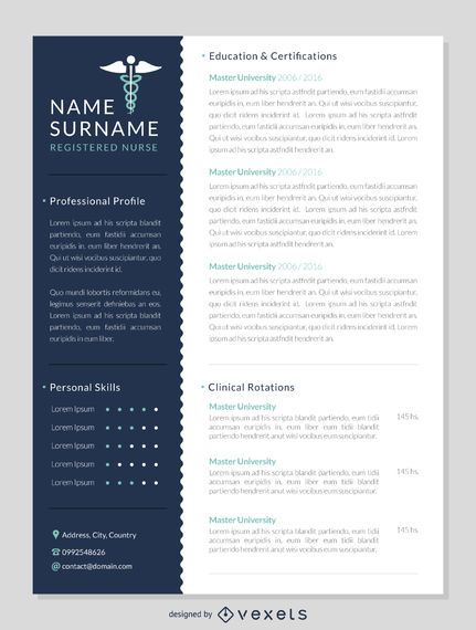 Nurse resume mockup template Nurse resume mockup template