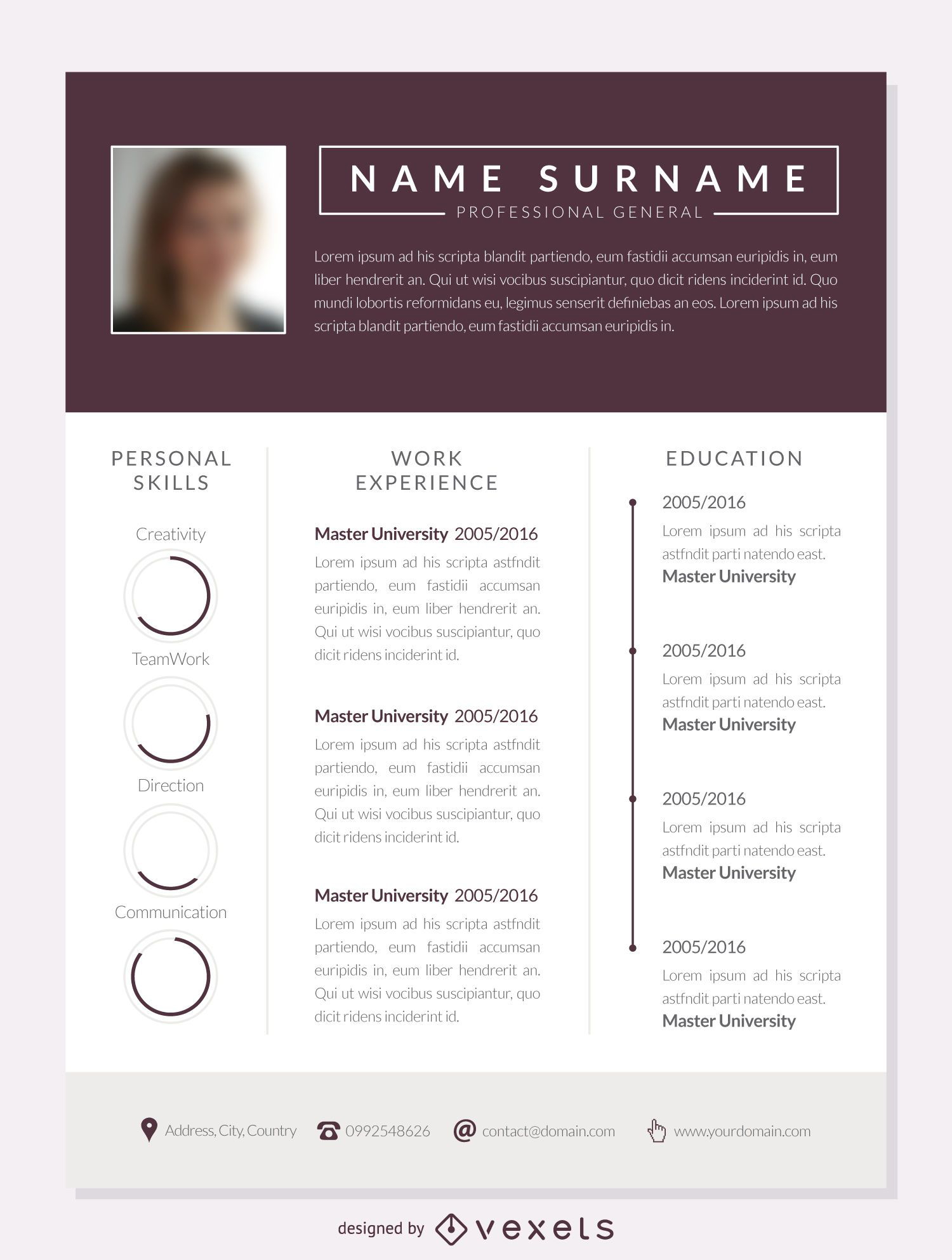 Word Resume Template 2 Columns