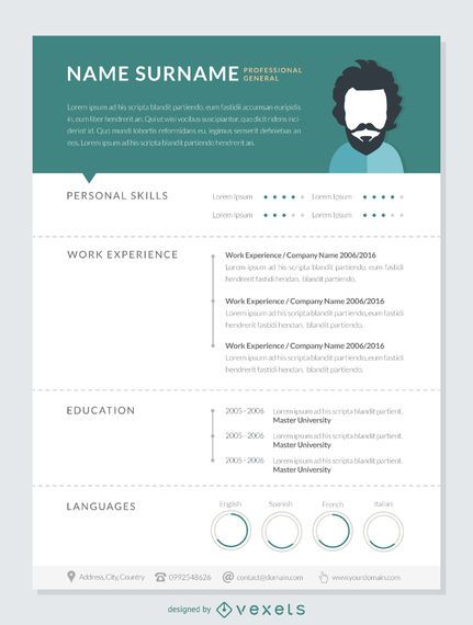 Professional resume cv template Professional resume cv template