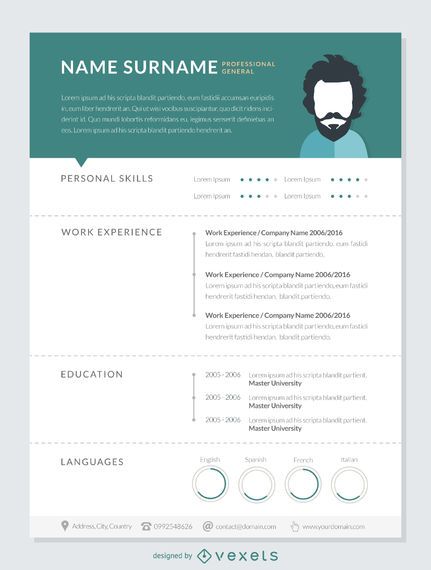 Download Professional resume mockup template - Vector download