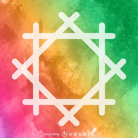 Watercolor religious symbol poster Watercolor religious symbol poster