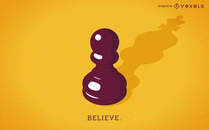 Believe concept illustration