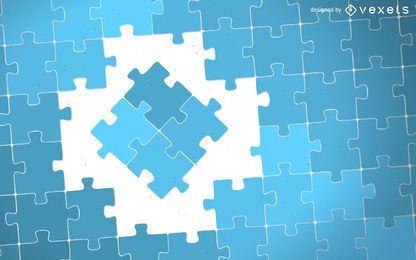 Concept puzzle pieces illustration