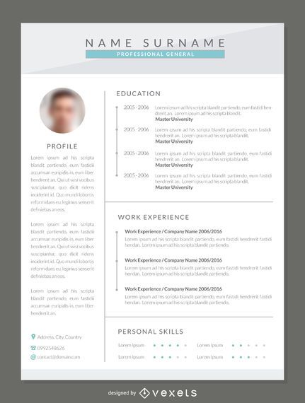 Modern resume template Modern resume template