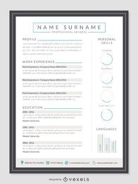 Clean resume template