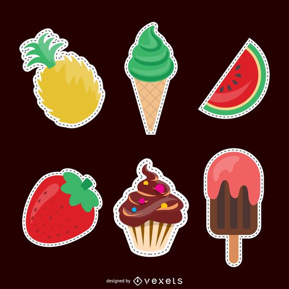 Food patches set Food patches set