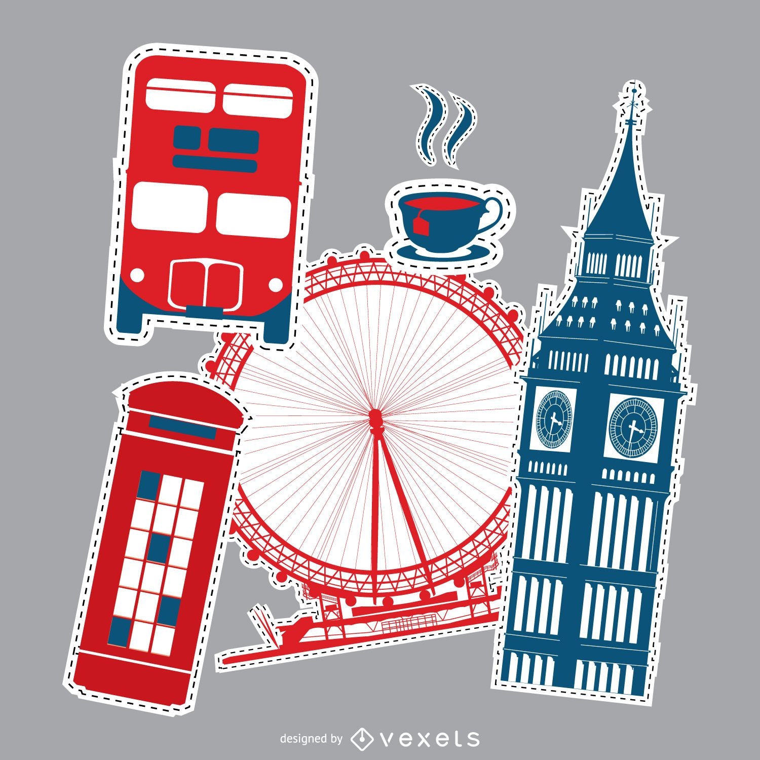 London patches set